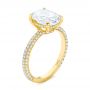 18k Yellow Gold 18k Yellow Gold Oval Diamond Engagement Ring - Three-Quarter View -  104080 - Thumbnail