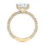 18k Yellow Gold 18k Yellow Gold Oval Pave Diamond Engagement Ring - Front View -  105870 - Thumbnail