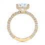 14k Yellow Gold 14k Yellow Gold Oval Pave Diamond Engagement Ring - Front View -  105870 - Thumbnail