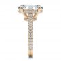 18k Rose Gold 18k Rose Gold Oval Pave And Hidden Halo Diamond Engagement Ring - Side View -  107606 - Thumbnail