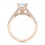 18k Rose Gold 18k Rose Gold Pav Diamond Engagement Ring - Front View -  103089 - Thumbnail