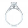  Platinum Platinum Pav Diamond Engagement Ring - Front View -  103089 - Thumbnail