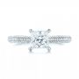  Platinum Platinum Pav Diamond Engagement Ring - Top View -  103089 - Thumbnail