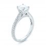  Platinum Platinum Pave Diamond Engagement Ring - Three-Quarter View -  103829 - Thumbnail