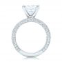  Platinum Pave Diamond Engagement Ring - Front View -  102017 - Thumbnail