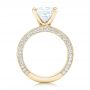 14k Yellow Gold 14k Yellow Gold Pave Diamond Engagement Ring - Front View -  102017 - Thumbnail