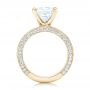 14k Yellow Gold 14k Yellow Gold Pave Diamond Engagement Ring - Front View -  102017 - Thumbnail