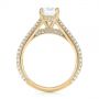 18k Yellow Gold 18k Yellow Gold Pave Diamond Engagement Ring - Front View -  103829 - Thumbnail