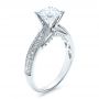 14k White Gold 14k White Gold Pave Engagement Ring - Vanna K - Three-Quarter View -  100080 - Thumbnail
