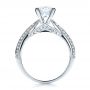 18k White Gold Pave Engagement Ring - Vanna K - Front View -  100080 - Thumbnail