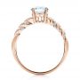 14k Rose Gold 14k Rose Gold Pave Filigree Engagement Ring - Vanna K - Front View -  100073 - Thumbnail