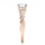 14k Rose Gold 14k Rose Gold Pave Filigree Engagement Ring - Vanna K - Side View -  100073 - Thumbnail