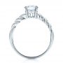 18k White Gold Pave Filigree Engagement Ring - Vanna K - Front View -  100073 - Thumbnail