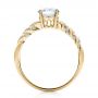 14k Yellow Gold 14k Yellow Gold Pave Filigree Engagement Ring - Vanna K - Front View -  100073 - Thumbnail