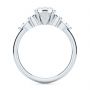 18k White Gold 18k White Gold Pear Shaped Cluster Engagement Ring - Front View -  107281 - Thumbnail