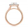 14k Rose Gold 14k Rose Gold Pear-shaped Halo Diamond Engagement Ring - Front View -  103991 - Thumbnail