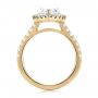 14k Yellow Gold 14k Yellow Gold Pear-shaped Halo Diamond Engagement Ring - Front View -  103991 - Thumbnail