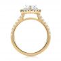 14k Yellow Gold 14k Yellow Gold Pear-shaped Halo Diamond Engagement Ring - Front View -  103991 - Thumbnail