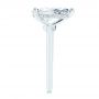  Platinum Platinum Pear Shaped Hidden Halo Diamond Engagement Ring - Side View -  107218 - Thumbnail
