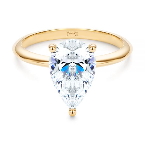 Pear Shaped Hidden Halo Pavé Diamond Engagement Ring - T. Anthony Jewelers