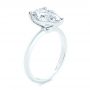 14k White Gold 14k White Gold Pear Shaped Solitaire Engagement Ring - Three-Quarter View -  107273 - Thumbnail