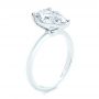 14k White Gold Pear Shaped Solitaire Engagement Ring