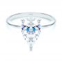  Platinum Platinum Pear Shaped Solitaire Engagement Ring - Flat View -  107273 - Thumbnail