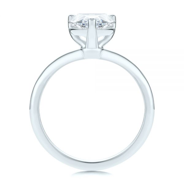 Platinum Platinum Pear Shaped Solitaire Engagement Ring - Front View - 107273