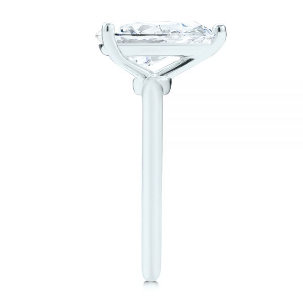 Platinum Platinum Pear Shaped Solitaire Engagement Ring - Side View - 107273