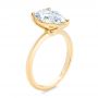 18k Yellow Gold Pear Shaped Solitaire Engagement Ring - Three-Quarter View -  107273 - Thumbnail