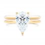 14k Yellow Gold 14k Yellow Gold Pear Shaped Solitaire Engagement Ring - Top View -  107273 - Thumbnail