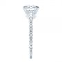 14k White Gold 14k White Gold Peekaboo Blue Sapphire And Diamond Engagement Ring - Side View -  105719 - Thumbnail