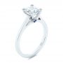  Platinum Peekaboo Blue Sapphire And Diamond Solitaire Engagement Ring - Three-Quarter View -  105718 - Thumbnail