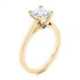 14k Yellow Gold 14k Yellow Gold Peekaboo Blue Sapphire And Diamond Solitaire Engagement Ring - Three-Quarter View -  105718 - Thumbnail