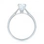  Platinum Platinum Peekaboo Princess Cut Diamond Engagement Ring - Front View -  104266 - Thumbnail