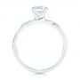  Platinum Platinum Petite Twist Engagement Ring - Front View -  106730 - Thumbnail