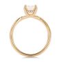 18k Rose Gold 18k Rose Gold Petite Twist Radiant Cut Engagement Ring - Front View -  107890 - Thumbnail