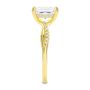 14k Yellow Gold Petite Twist Radiant Cut Engagement Ring - Side View -  107890 - Thumbnail