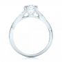 18k White Gold 18k White Gold Petite Twist Solitaire Engagement Ring - Front View -  102702 - Thumbnail