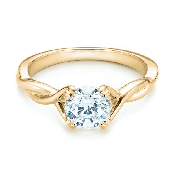 18kt yellow gold Ensemble twist diamond ring