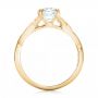 18k Yellow Gold 18k Yellow Gold Petite Twist Solitaire Engagement Ring - Front View -  102702 - Thumbnail