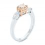 Pink Diamond Engagement Ring - Three-Quarter View -  104140 - Thumbnail
