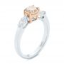 Pink Diamond Engagement Ring - Three-Quarter View -  104140 - Thumbnail