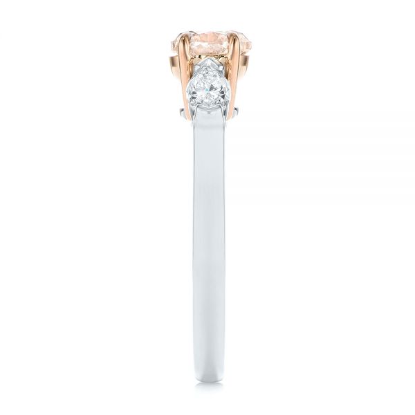 Pink Diamond Engagement Ring - Side View - 104140