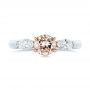 Pink Diamond Engagement Ring - Top View -  104140 - Thumbnail