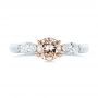 Pink Diamond Engagement Ring - Top View -  104140 - Thumbnail