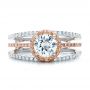 Pink And White Diamond Bridal Set - Top View -  101956 - Thumbnail