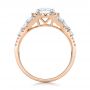 Pink And White Diamond Halo Engagement Ring - Front View -  101953 - Thumbnail