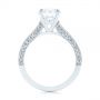  Platinum Peekaboo Diamond Engagement Ring - Front View -  104882 - Thumbnail