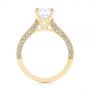18k Yellow Gold 18k Yellow Gold Peekaboo Diamond Engagement Ring - Front View -  104882 - Thumbnail